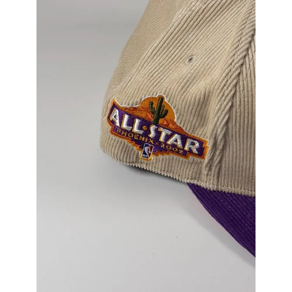 Mitchell & Ness 2009 NBA All Star Cream Phoenix Suns Cord Fitted Hat New 7 3/8